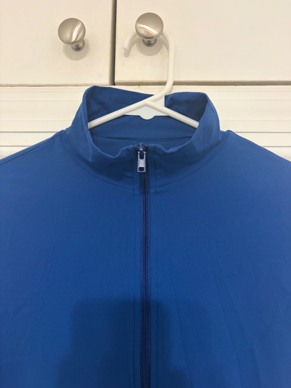 SKIMS Blue Quarterzip Body Suit